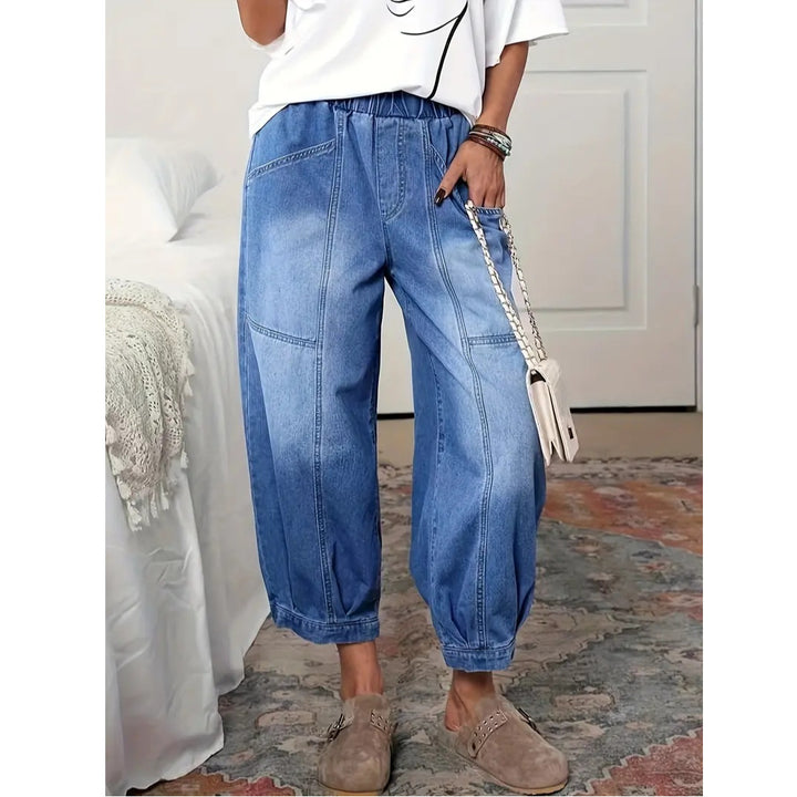 High rise capri jeans styled with a minimal top and everyday accessories
