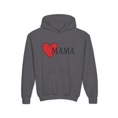 Heartfelt Mama Youth Hoodie – Cozy Gift for Kids