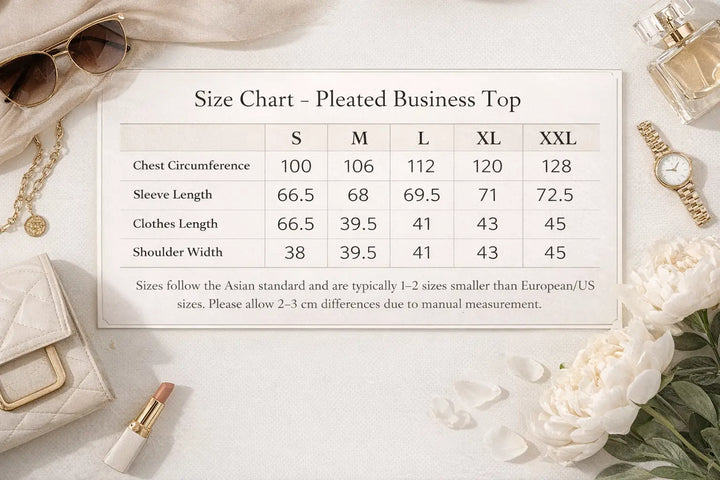 pleated business top lightweight polyester fabric texture