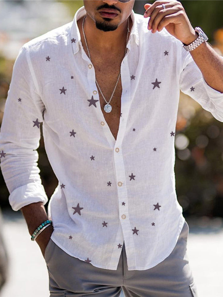 Bamboo Linen Printed Men&