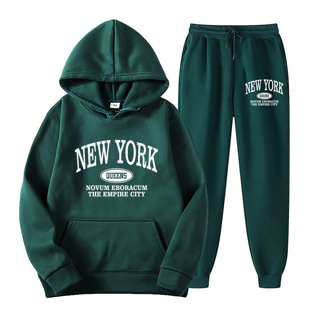 Sweatsuit supplier image with long sleeves and matching pants