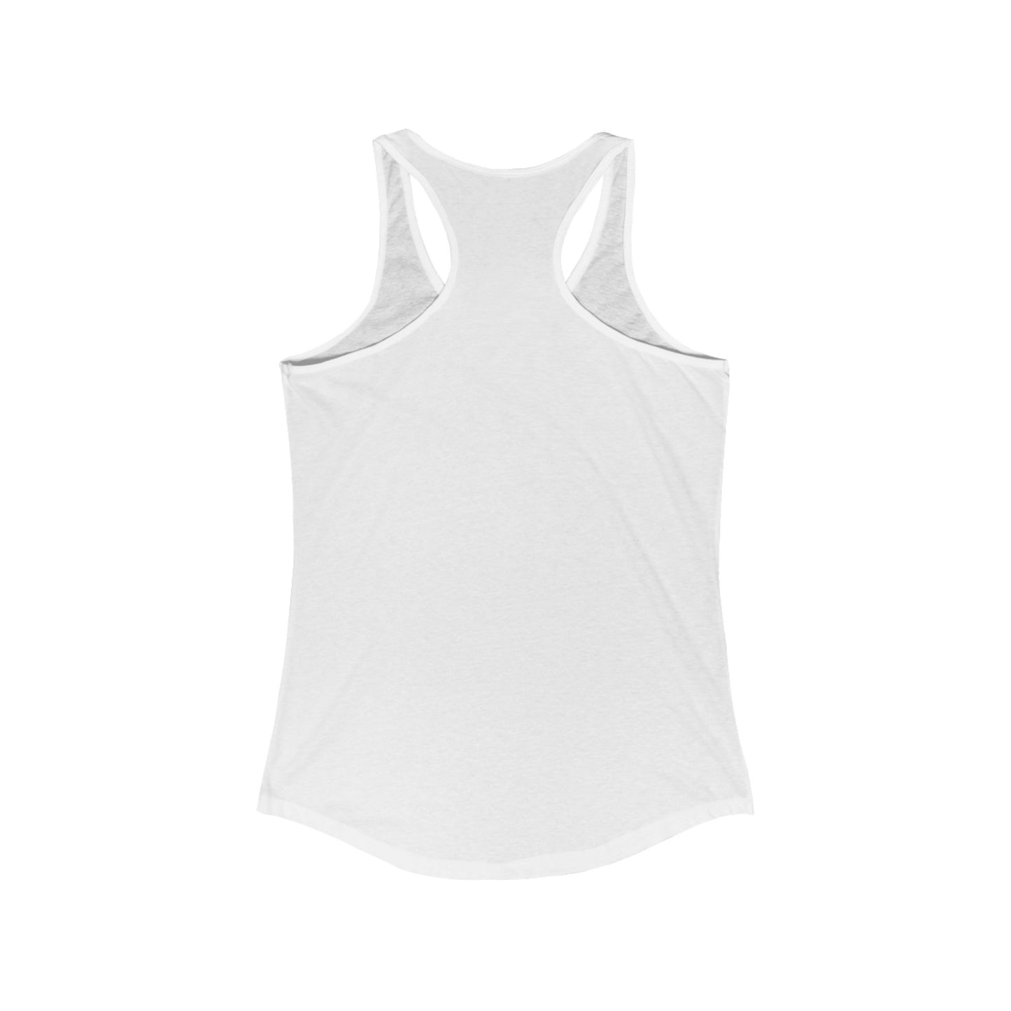White women's lightweight racerback tank top