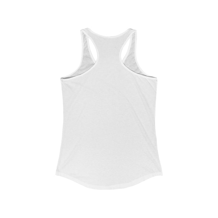 White women's lightweight racerback tank top