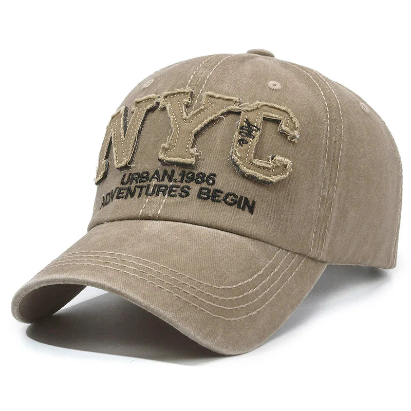 Adjustable Women’s Black Baseball Cap – hand washable care shot with gentle rinse