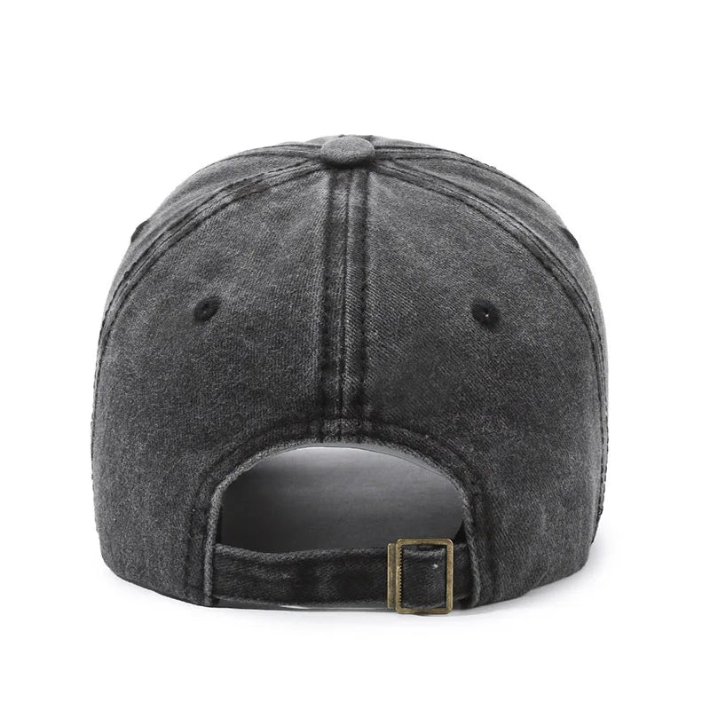 Adjustable Women’s Black Baseball Cap – top view highlighting clean stitching and tatting weave