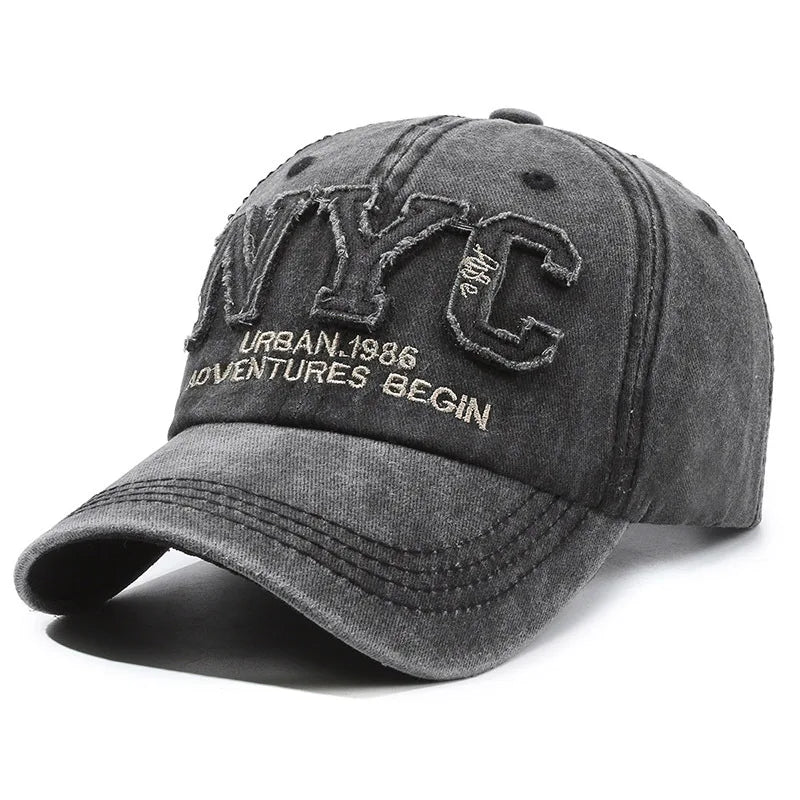 Adjustable Women’s Black Baseball Cap – unisex casual outfit flat-lay
