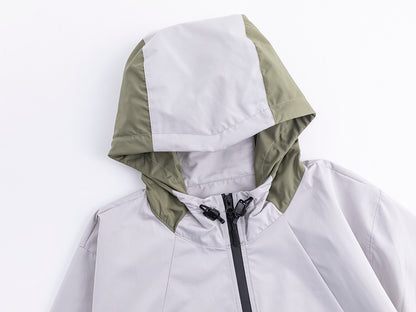 Alpine sunrise shot featuring full mountaineering assault suit

