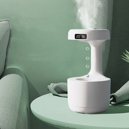 Anti-Gravity Humidifier in Green: Water Drop Backflow Creates Instant Ambiance Magic