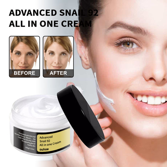 Apply Snail Cream nightly to diminish wrinkles and boost glow.