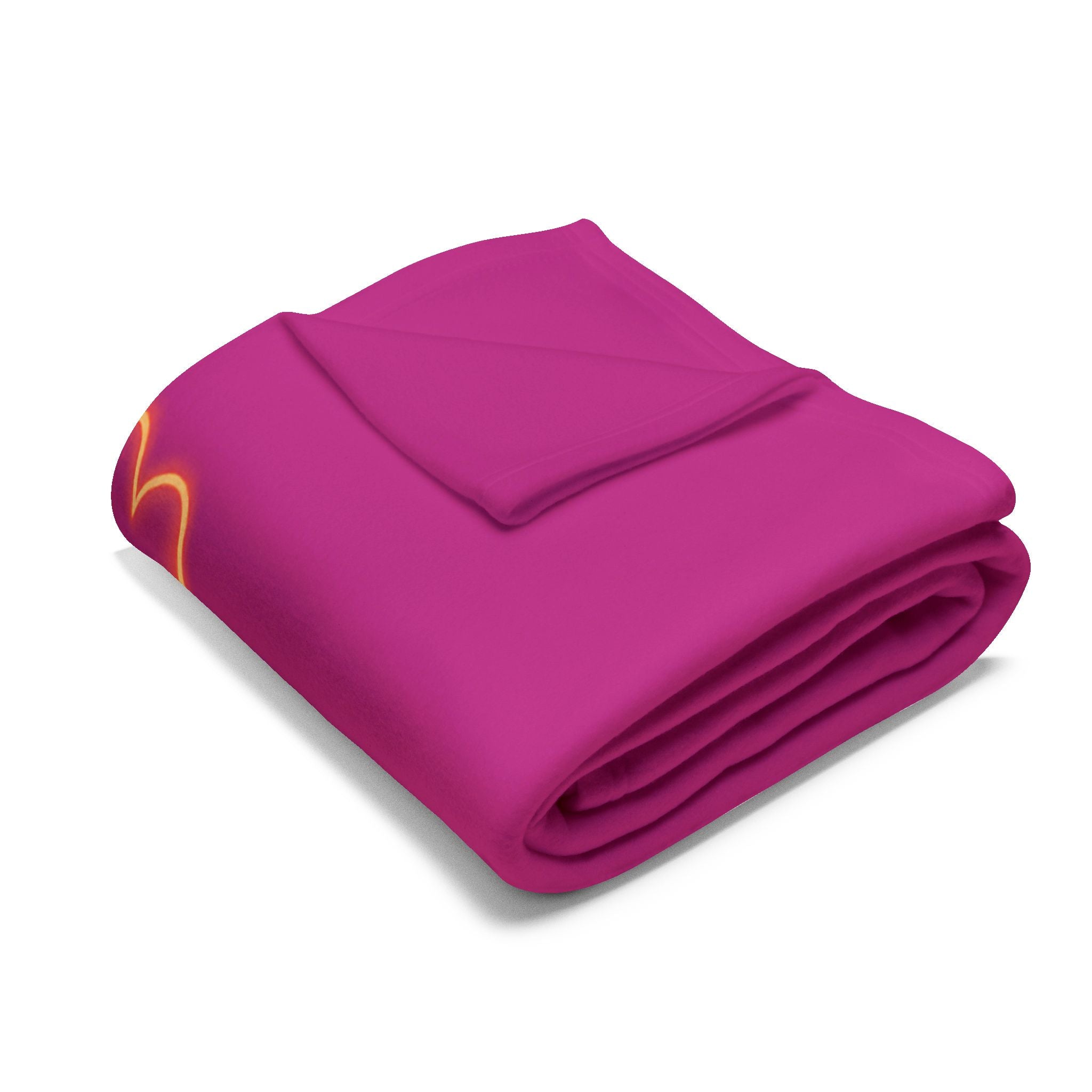 Arctic Fleece Blanket folded neatly in a Scandinavian basket

