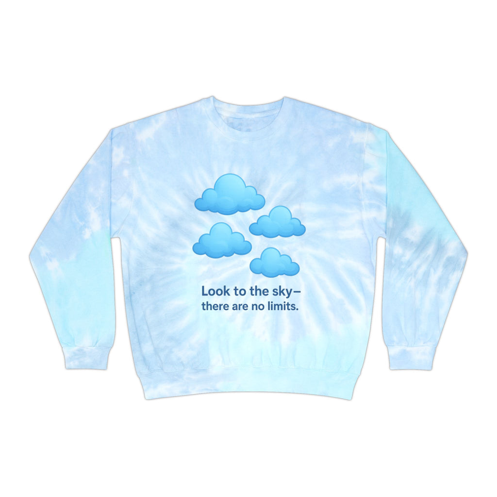 Artist’s hand creating tie-dye swirl pattern, underlining the exclusivity of each sweatshirt.

