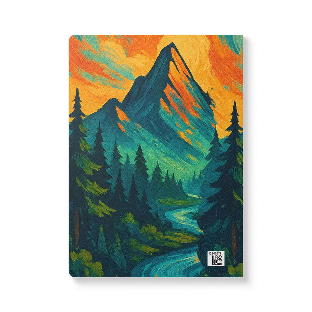 Hand holding compact 5.75" x 8" nature journal

