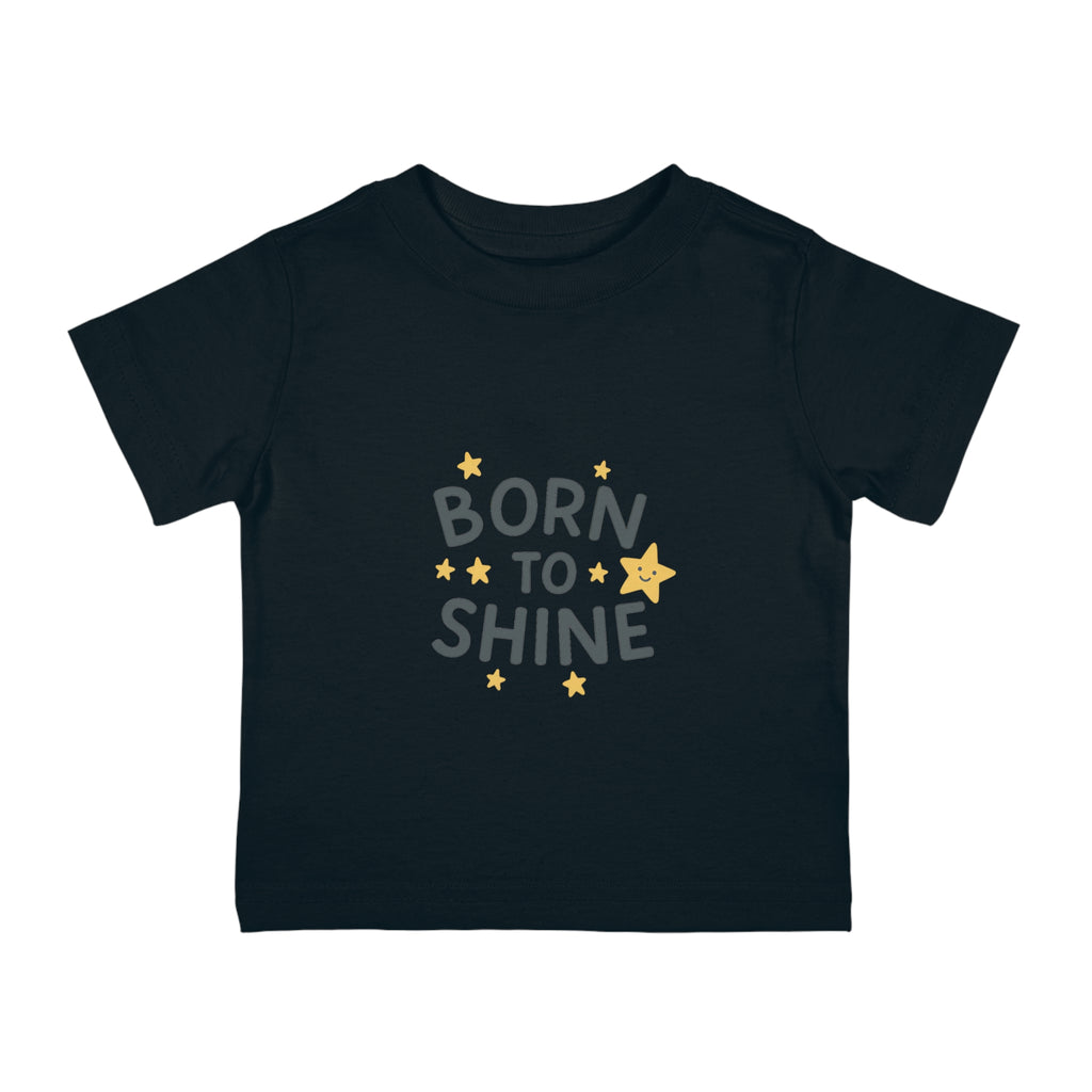 Detail shot of double-stitched seams on baby t-shirt

