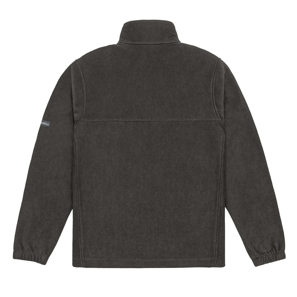 Columbia fleece jacket displayed folded with gift wrapping

