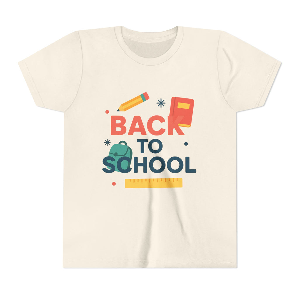 Back to School Youth Tee styled with jeans for a casual school look

