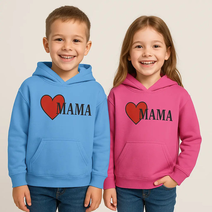 Heartfelt Mama Youth Hoodie – Cozy Gift for Kids