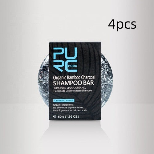 Bamboo Charcoal Shampoo Bar – Minimal-mess Lather, Quick Rinse