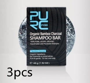 Bamboo Charcoal Shampoo Bar – Travel-Ready Solid Hair Care