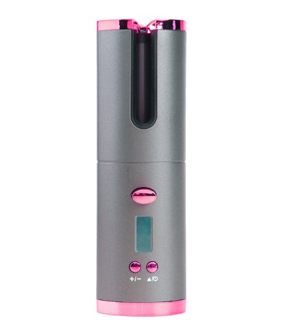 Battery powered anti-scalding automatic hair curler