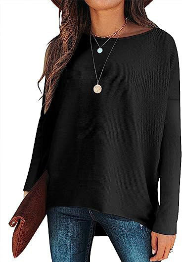 Batwing Sleeve Knitted Pullover – Lotus root and apricot colors