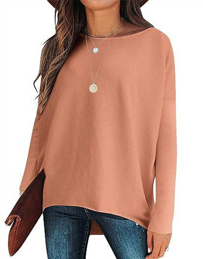 Batwing Sleeve Knitted Pullover – Office to weekend styling