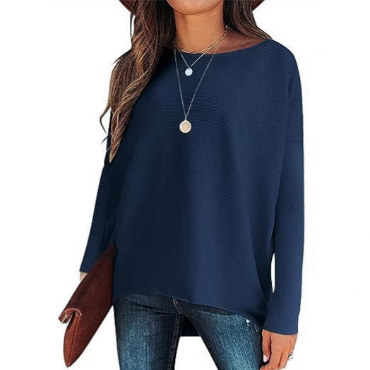 Batwing Sleeve Knitted Pullover – Relaxed batwing silhouette
