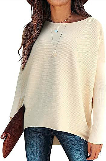 Batwing Sleeve Knitted Pullover – Warm layered look