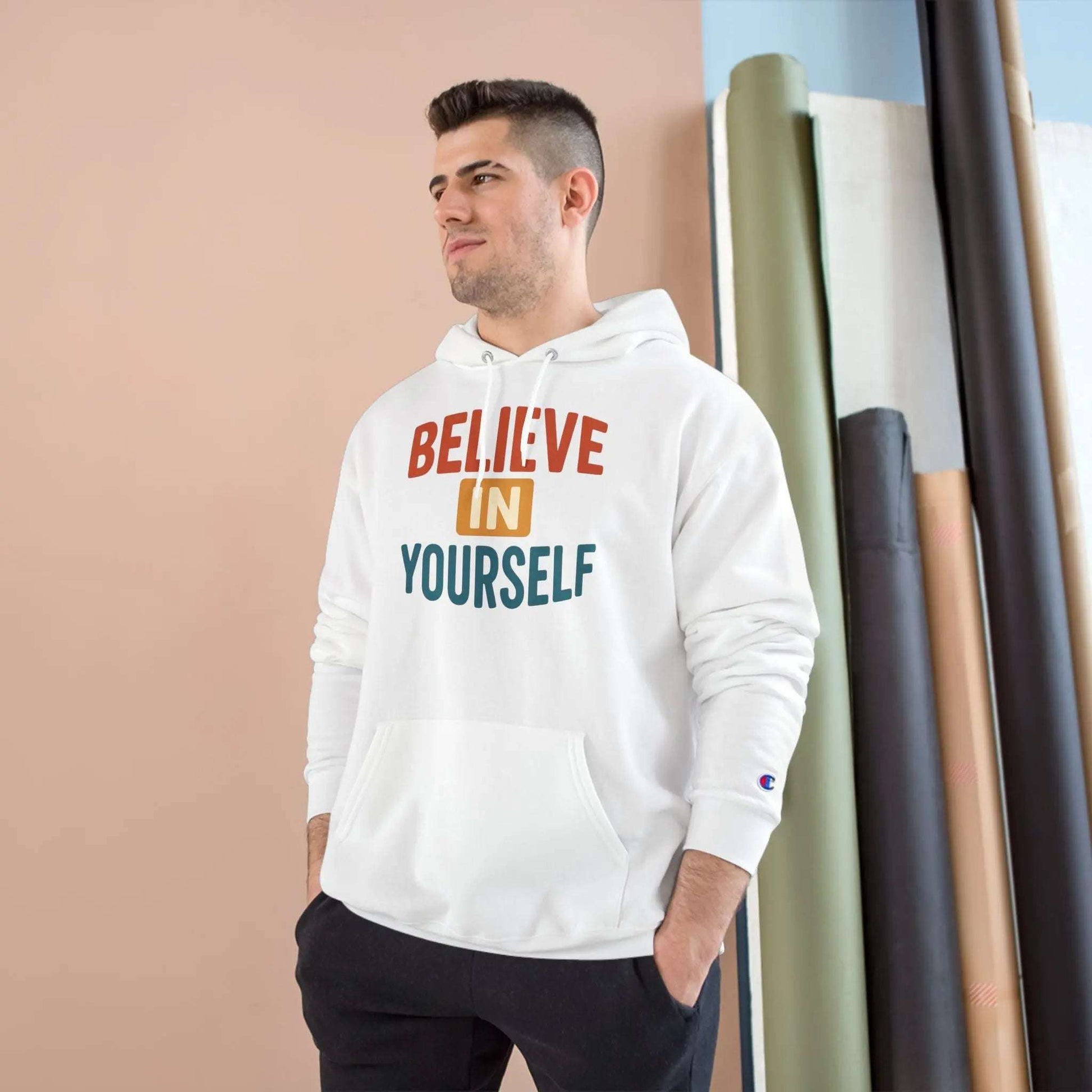 Believe in Yourself Hoodie – Motivational Unisex Comfort www.PrintOne1.com