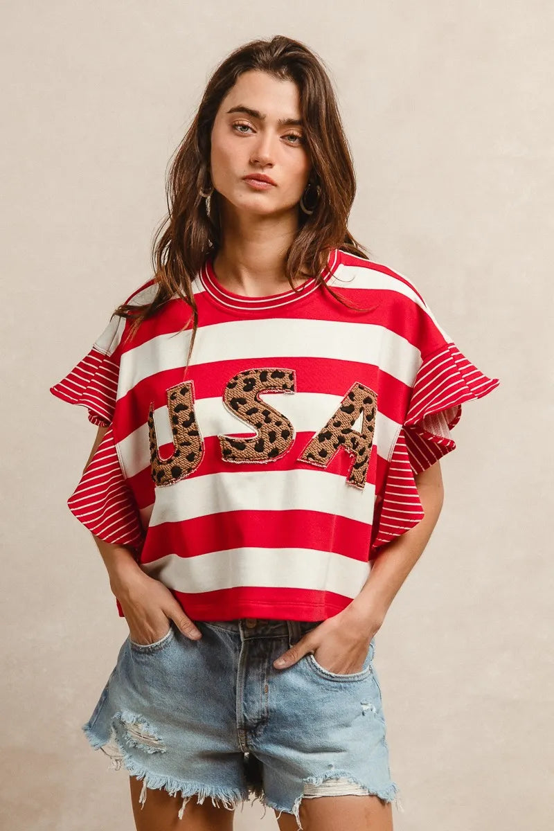 BiBi blouse styled for weekend casual wear.

