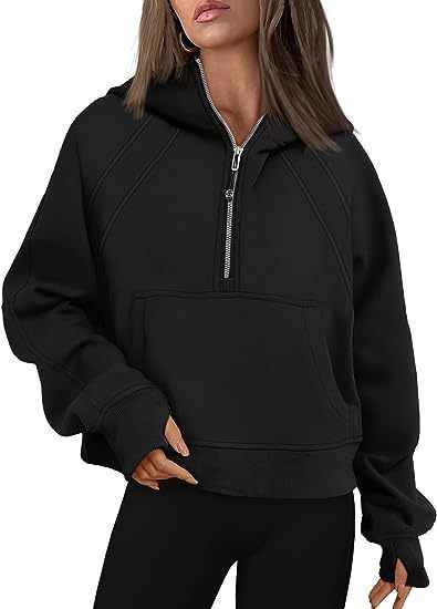 Zipper Hoodie for Women with Pockets – Warm, Loose Fit