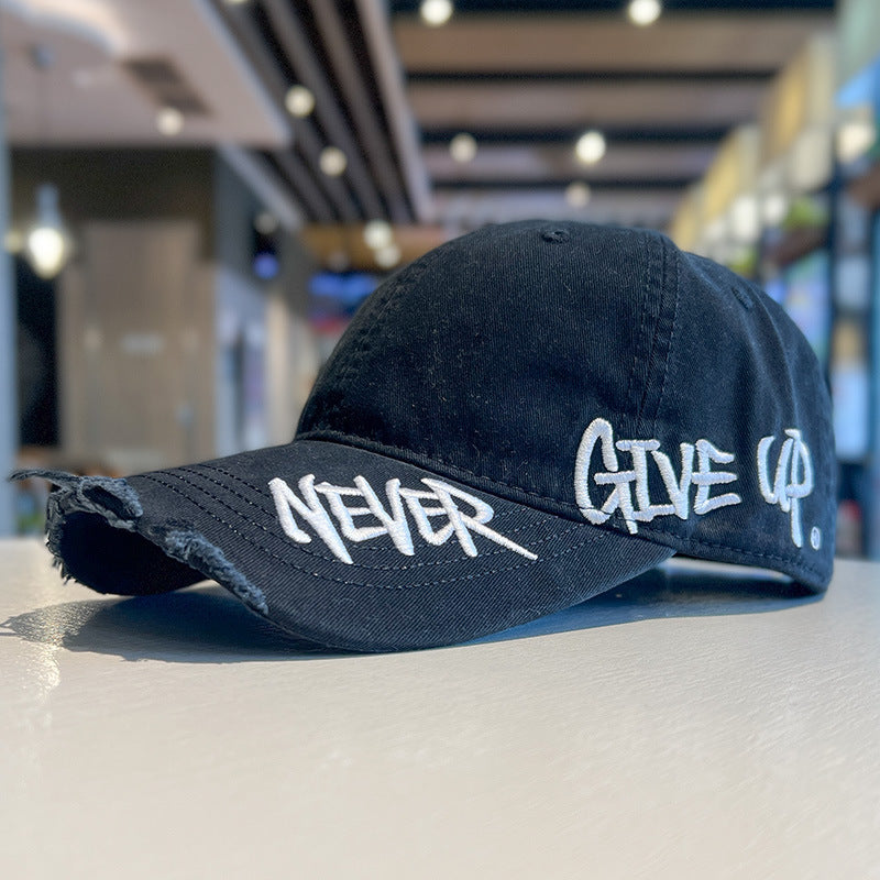 Breathable Milky White Peaked Cap for Hot Weather


