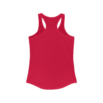 Red women's lightweight racerback tank top