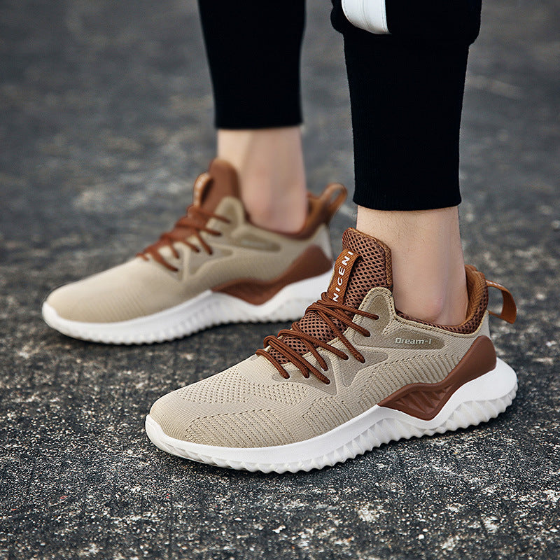 Breathable running shoes – unisex pair ready for track