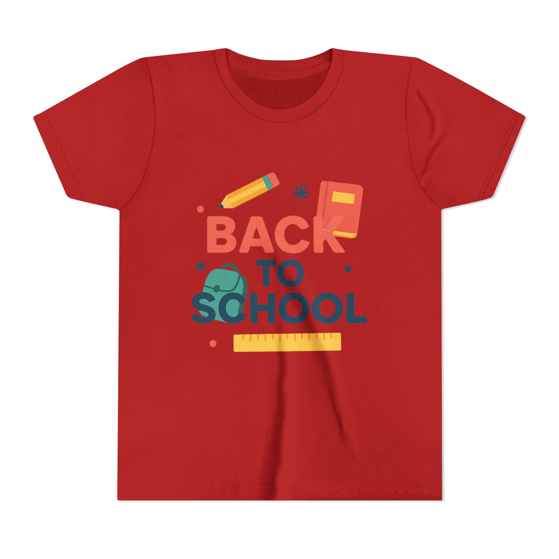 Bright and playful Back to School Youth Tee for school season

