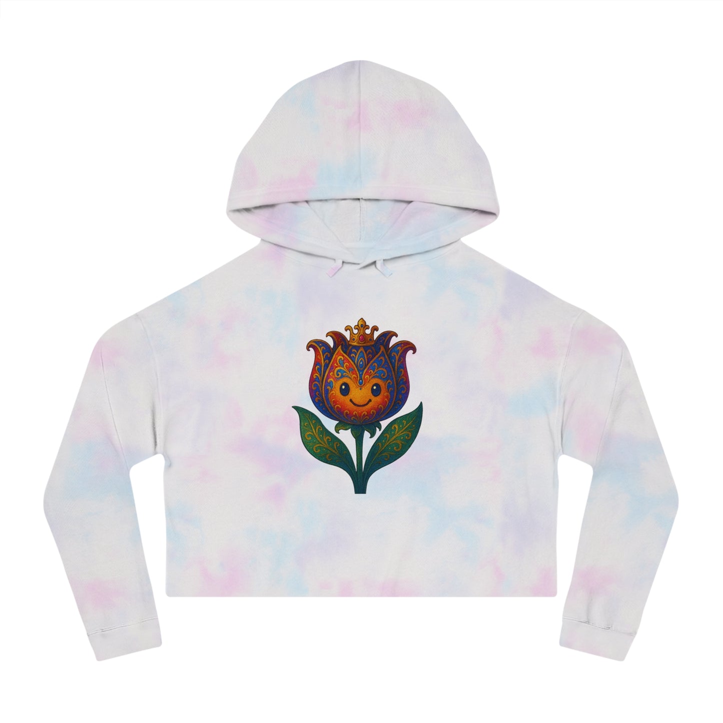 “Capture Casual Flair in Our Floral Cropped Hoodie—Modelled by Influencer Jane”

