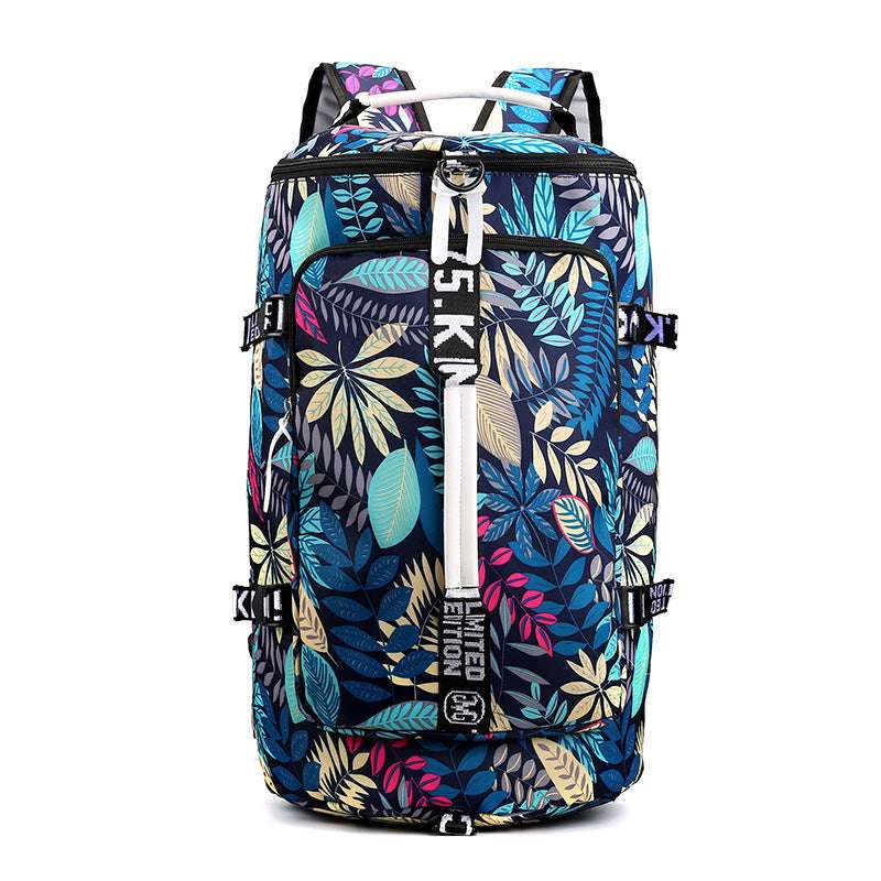 Travel-friendly gym bag with multi-use compartments

