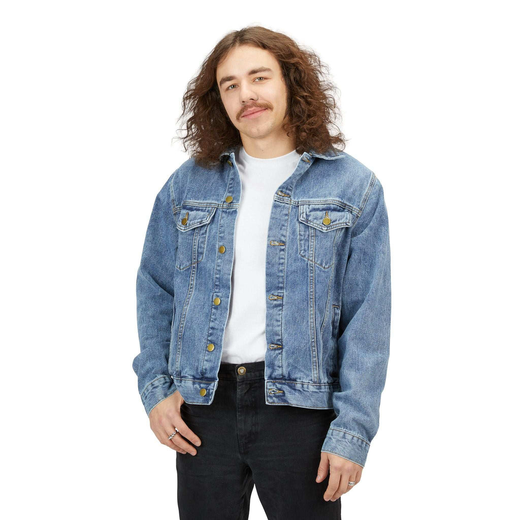 Denim jacket gift idea for men who love timeless fashion.

