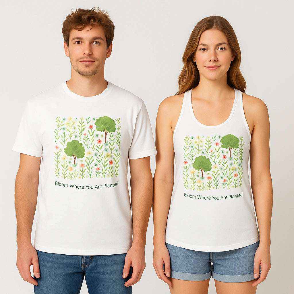 Floral Unisex T-Shirt – Soft, Stylish  Nature-Inspired