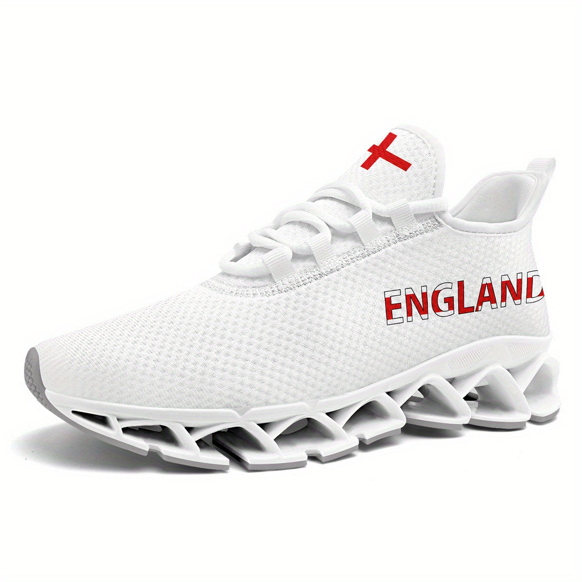Casual Vibes with Men's England Flag Sneakers: Perfect for Walking, Gym, and Streetwear Scenes