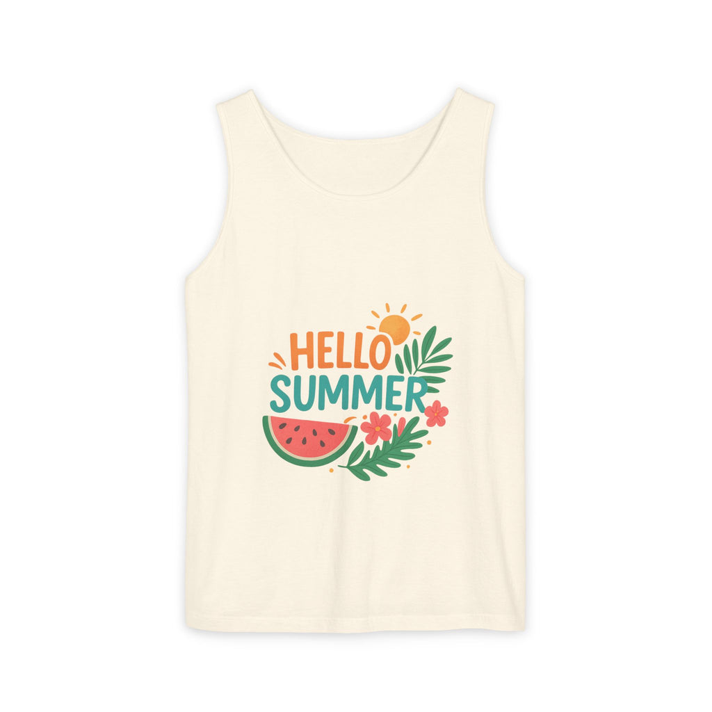 “Casual Weekend Look with Our Unisex Summer Tanktop & Sneakers”


