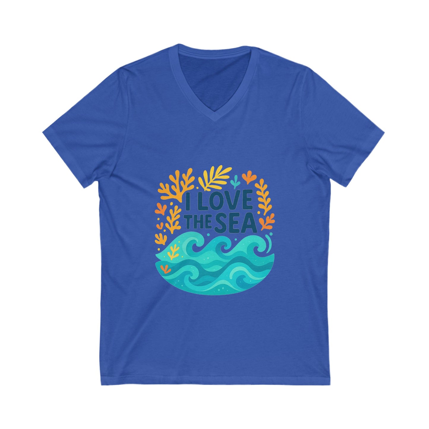 Casual beachwear look featuring I Love the Sea tee, great for warm-weather outfits


