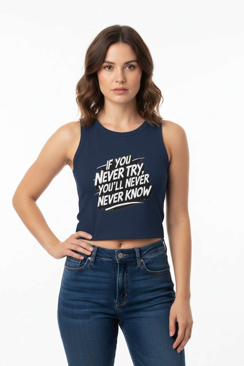 Minimalist women’s tank top styled for warm weather and light workouts