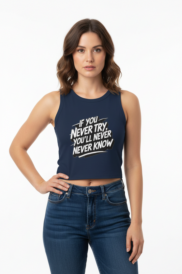 Minimalist women’s tank top styled for warm weather and light workouts
