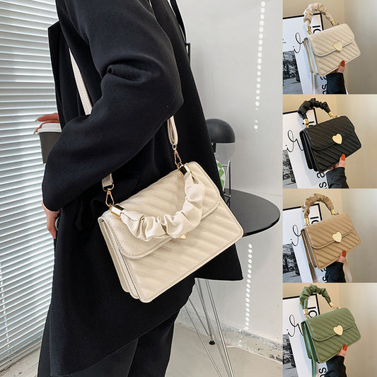 Chic solid color women’s chain shoulder bag for daily style
