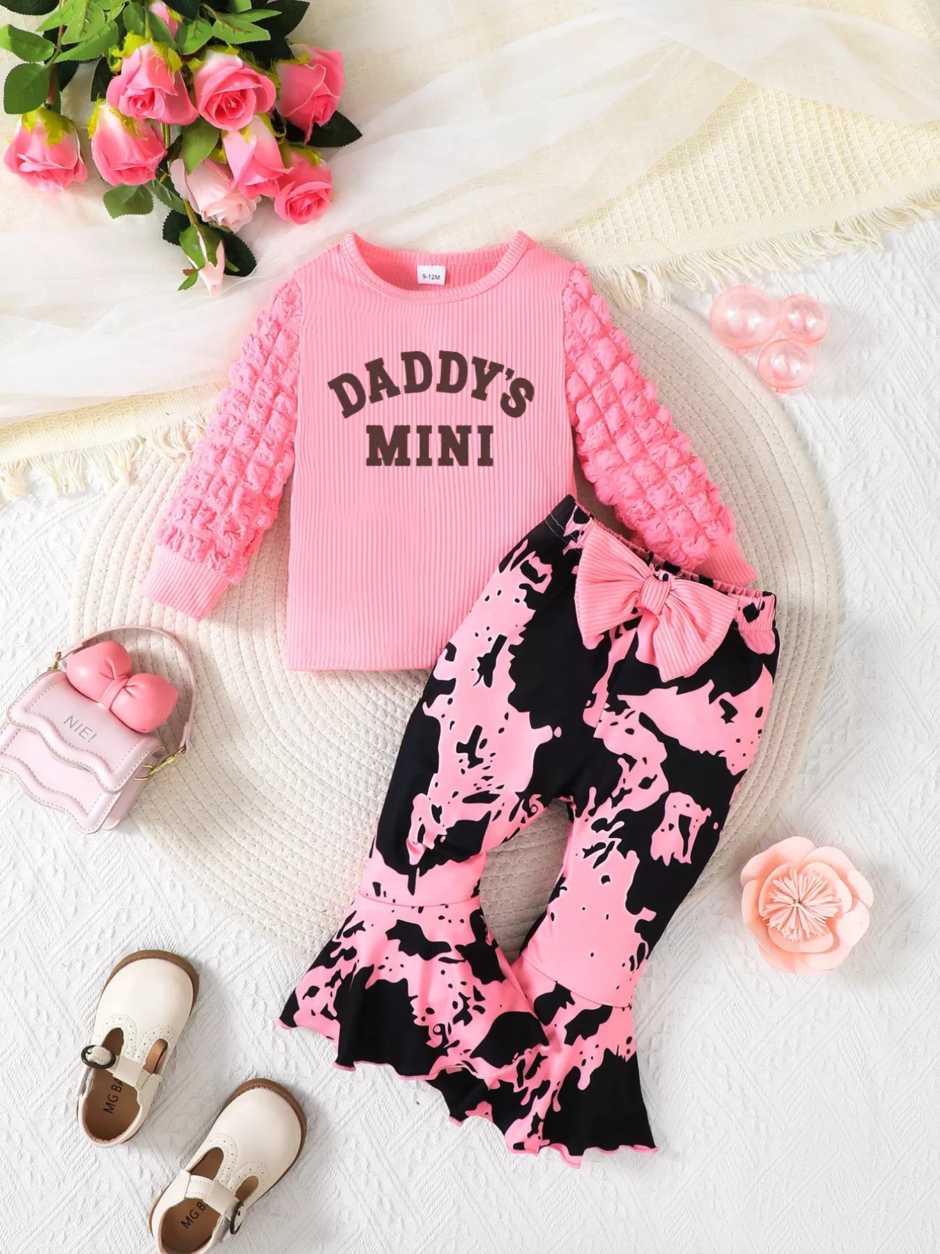 Children’s Letter Long Sleeve Top and Pants Set – lifestyle playtime
