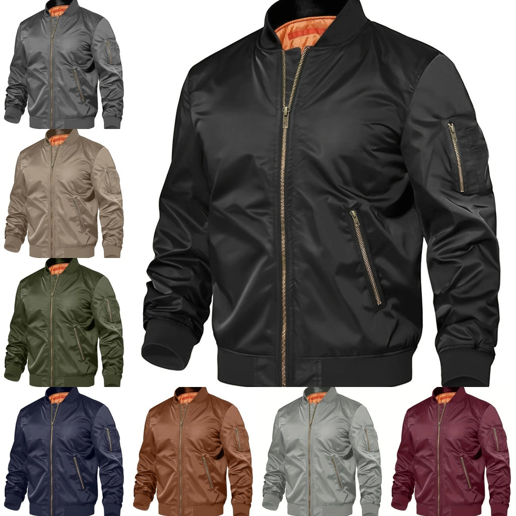 Bold Men's Baseball Jacket – Elevate Your Edge