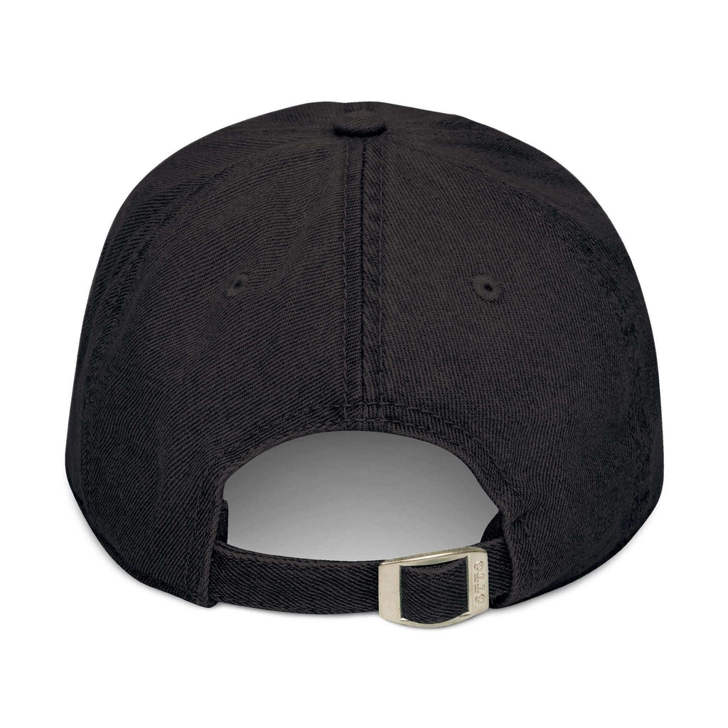 Relaxed fit cotton denim cap with adjustable strap

