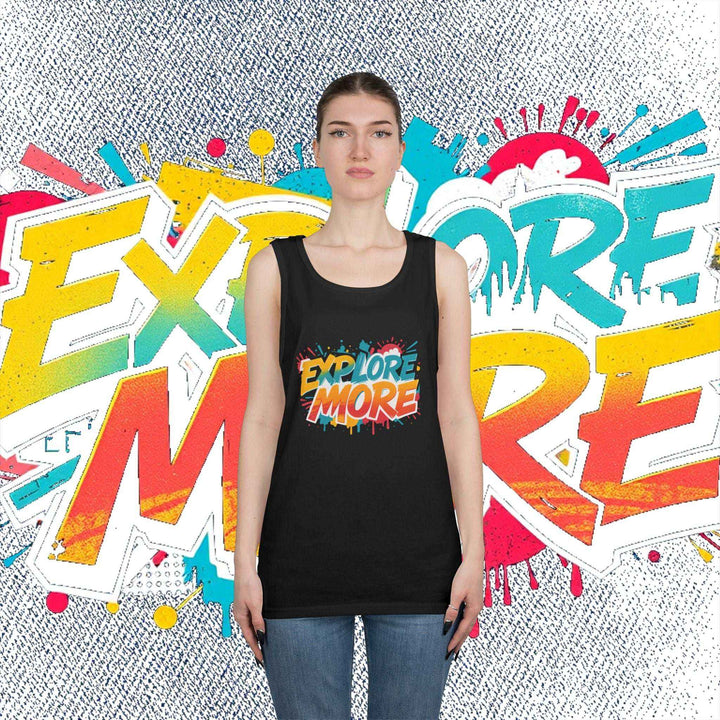 Explore More Tank Top – Unisex Summer Travel Shirt