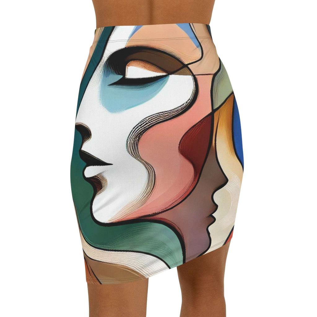 Artistic Pencil Skirt – Abstract Elegance for Day & Night www.PrintOne1.com