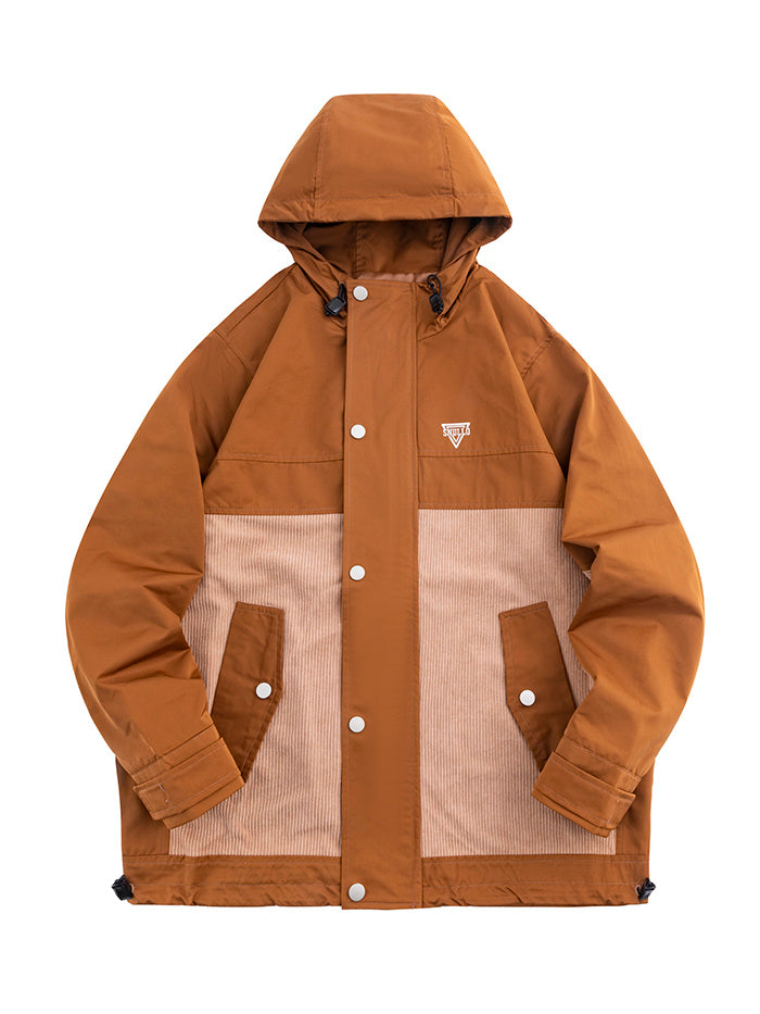 Close-up – YKK zipper & storm flap locking out wind

